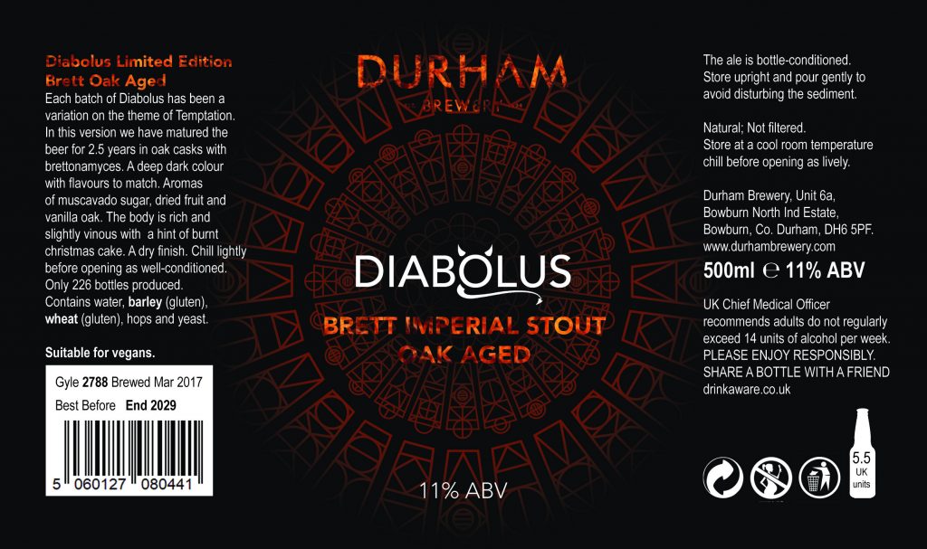 Diabolus Brett Oak Aged Imperial Stout - Durham Brewery